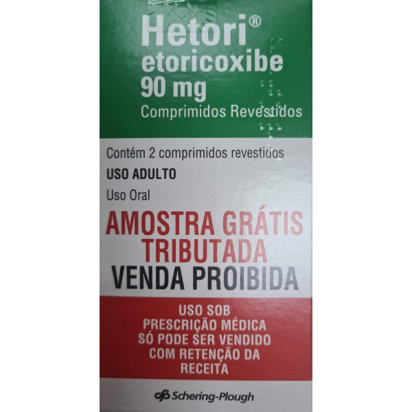 Hetori - Etoricoxibe 90mg - 2 Comprimidos